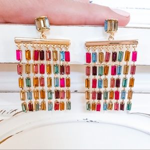 Banana Republic Multi Color Statement Earrings